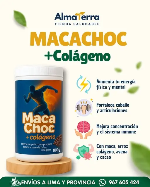 MacaChoc con Colágeno y Cacao